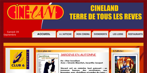 Cinéland maintenant sous Internet Explorer